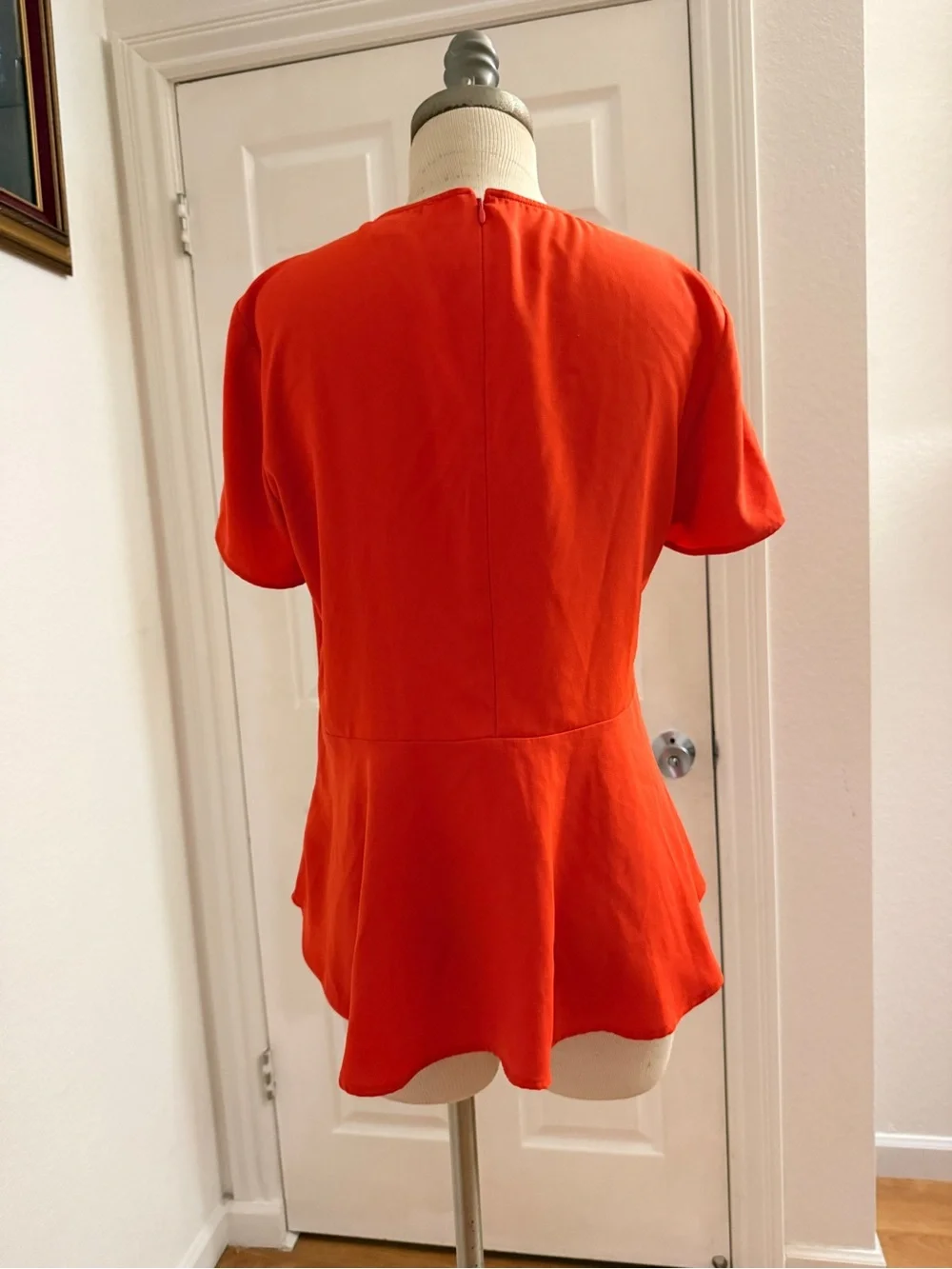 Short Sleeve Crewneck Top in Bright Orange